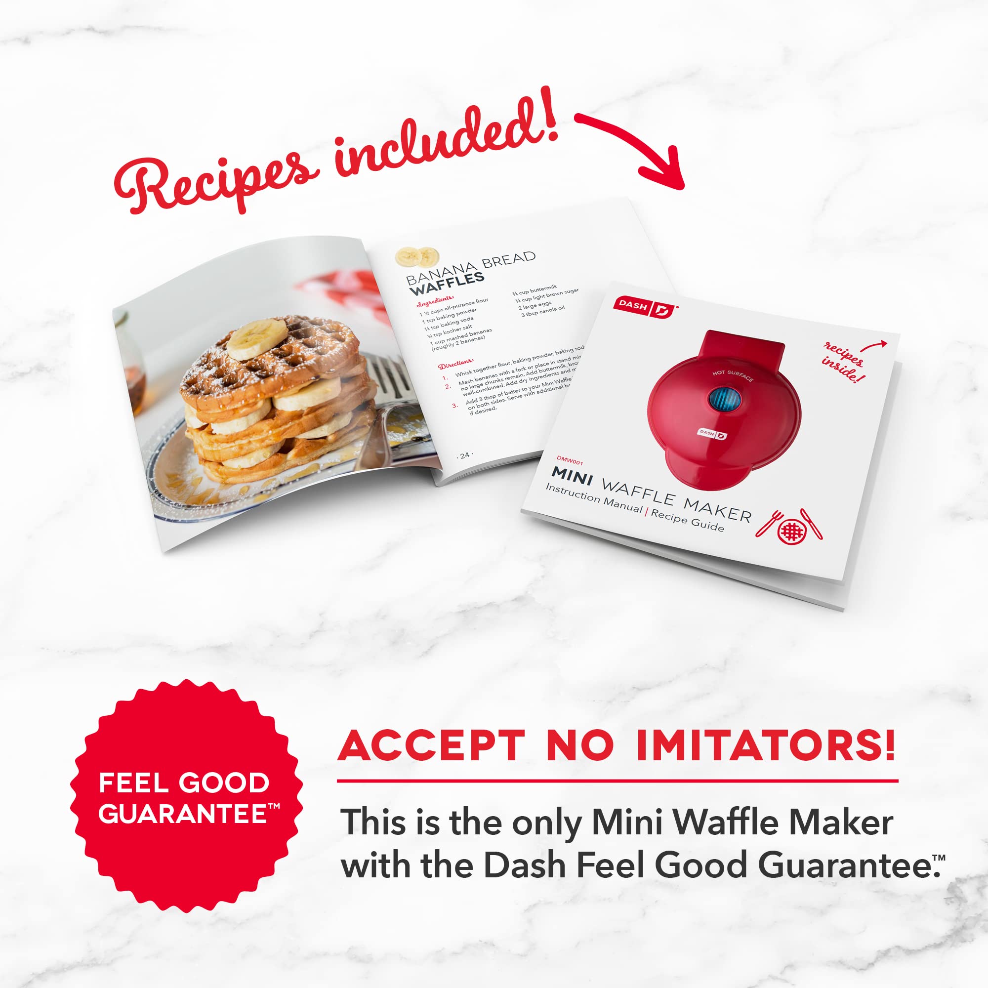 Dash Dmw002Aq Mini Waffle Maker (2 Pack) For Individual Waffles Hash Browns, Keto Chaffles With Easy To Clean, Non-Stick Surface